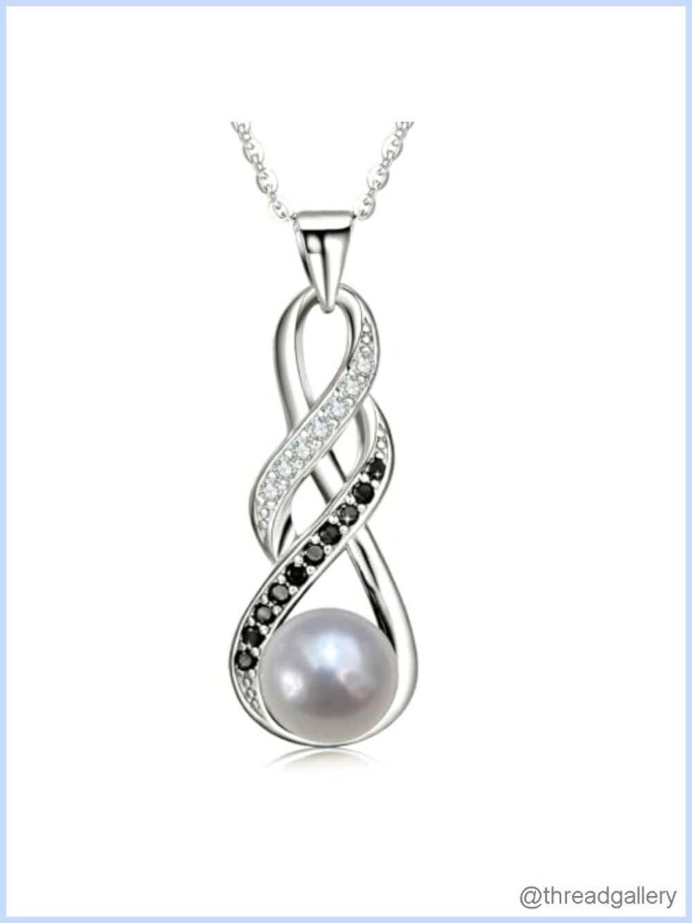 18K Gold Plated 925 Sterling Silver Pearl Pendant Necklace